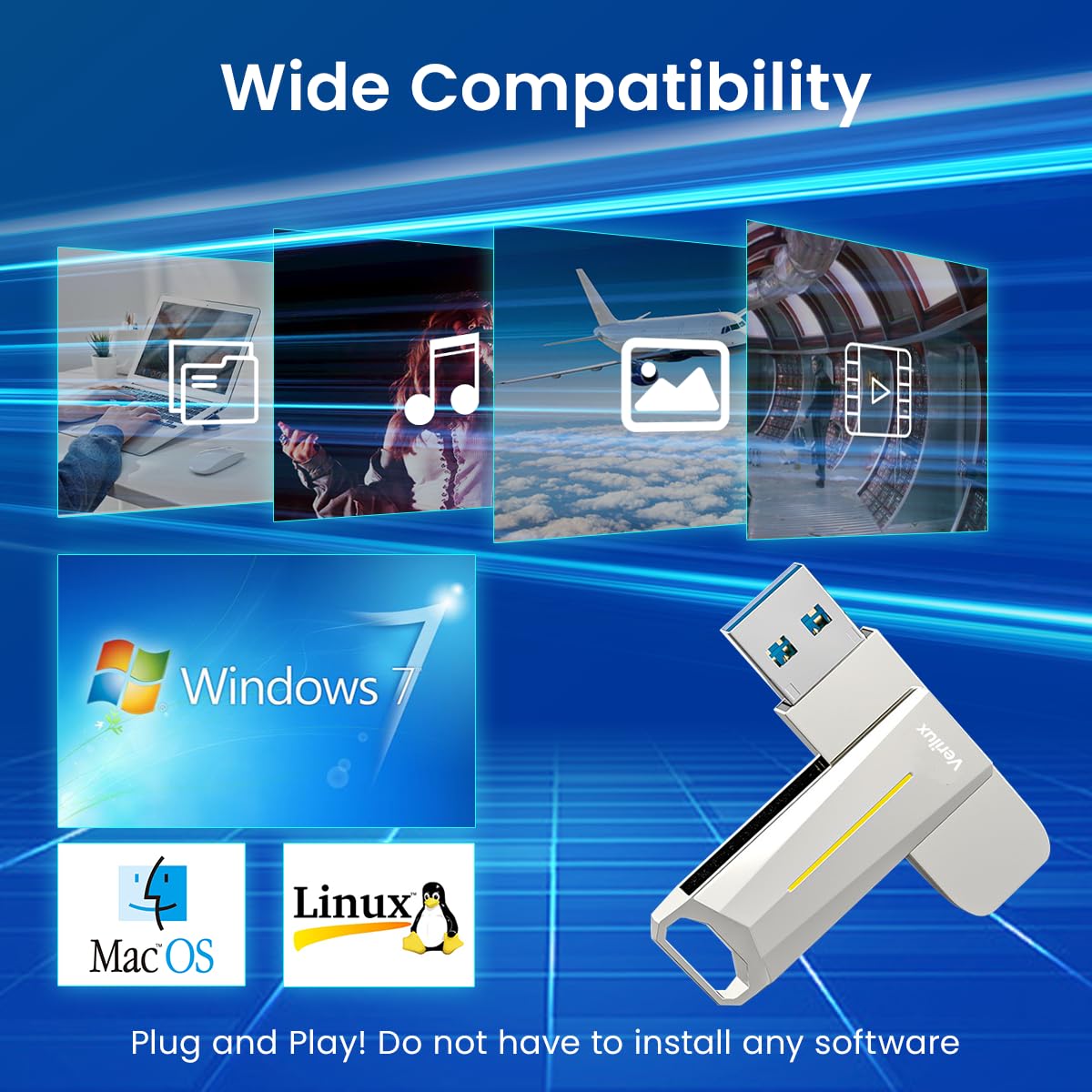 Verilux USB Flash Drive 128GB USB 3.2 Flash Drive High Speed Reading & Writing Pendrive Universal USB Mini External Flash Drive for Laptop Portable Flash Drive for Travel Verilux USB Flash Drive 128GB USB 3.2 Flash Drive High Speed Reading & Writing Pendrive Universal USB Mini External Flash Drive for Laptop Portable Flash Drive for Travel